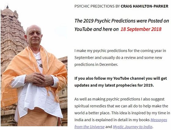 世界最注目の予言者クレイグ・ハミルトン・パーカー「2019年の予言」が超ヤバい！ 日本洪水、トランプ病気、有名セレブ自殺…!?の画像2