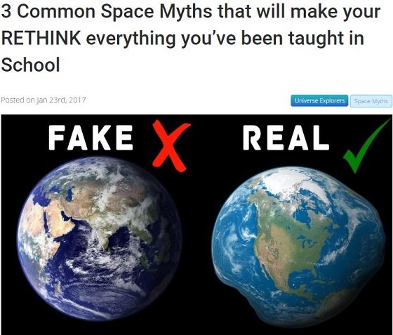 地球は丸くなく、ジャガイモ型だった!?  実はウソだった科学の常識3つ！の画像1