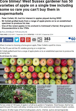 不思議！ 1本の木に50品種のリンゴ!! 30年の栽培の成果を結集！の画像1