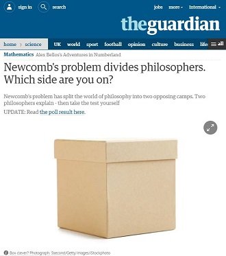 哲学界を二分する「ニューカムのパラドックス」が難問すぎる！ 量子力学の謎を解くヒントがここに!?の画像1