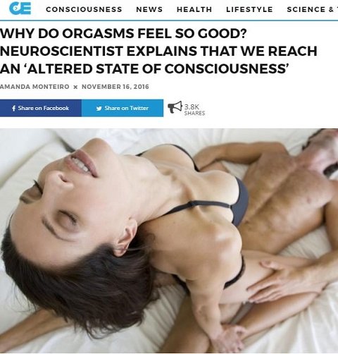 オーガズムで脳が「変性意識にアクセスしている」ことが判明！ 科学者「リズミカルな刺激が好ましい」の画像1
