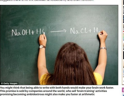 両手で文字が書けるように子どもをトレーニングすると頭が良くなるのは本当か？の画像1