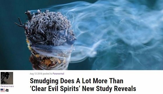 煙による浄化儀式「スマッジング」には除霊以上の効果があることが判明！ 最新科学が解き明かす古来の智慧に驚愕！の画像1