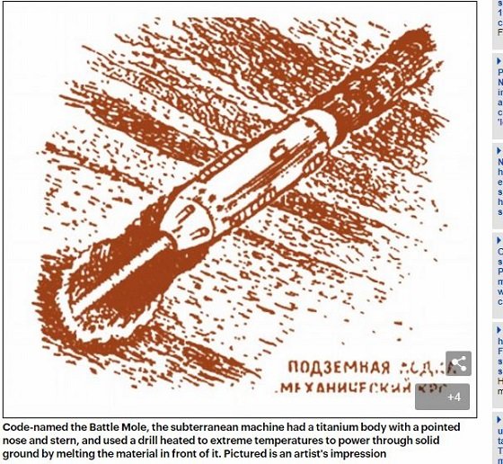 旧ソ連の超極秘兵器「戦闘モグラ」がヤバすぎる！ 地中を掘り進み、敵国本土を直接攻撃… 陸の原子力潜水艦の知られざる伝説とは!?の画像2