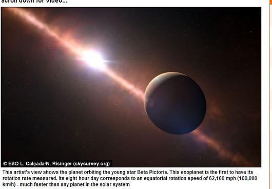 1日が8時間！ 超高速で自転する太陽系外の惑星の姿が明らかに！の画像1