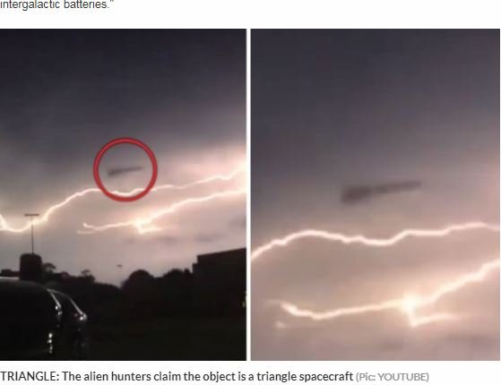 トライアングルUFOに雷が直撃する決定的瞬間！ 米軍極秘兵器「TR-3B」がバッテリー充電していた!?の画像1