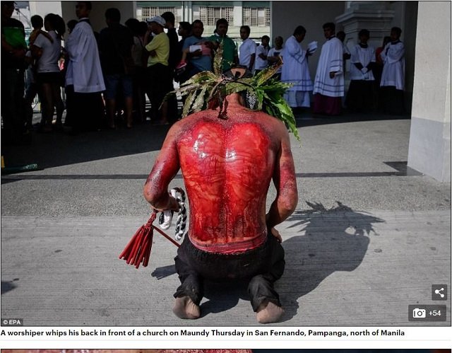 【閲覧注意】キリストの処刑を完全再現する血みどろイースター祭り！ 釘で手足を打ち抜き、皮膚が裂けるまでムチ打ち!!＝フィリピンの画像3