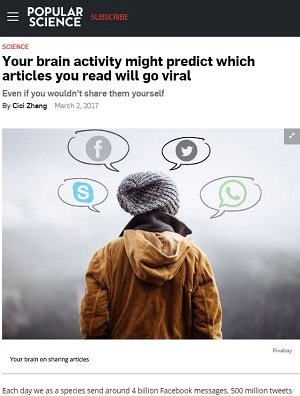 ネットニュースのバズる記事、脳は予見できていた！ シェアされる3つの重要ポイントが科学的に判明の画像1