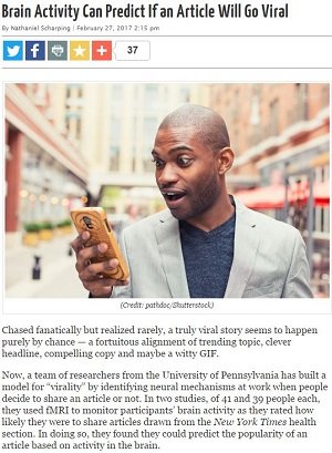 ネットニュースのバズる記事、脳は予見できていた！ シェアされる3つの重要ポイントが科学的に判明の画像2