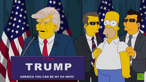 「シンプソンズ」が暴君大統領候補トランプの出現を完全予言していた！ 全米崩壊の未来も？の画像1