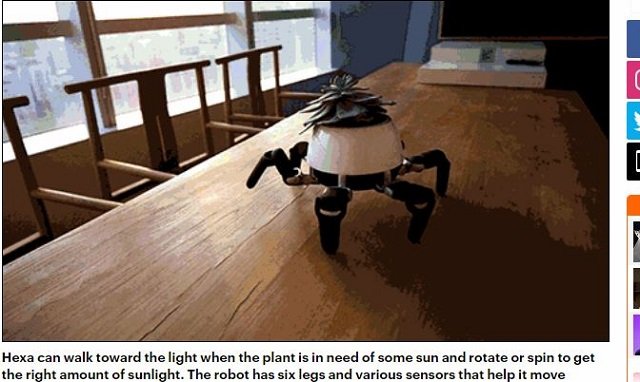 日光を求めて勝手に歩く「ロボット植木鉢」がハイテク可愛すぎる！ 水がないと激おこ、満足すると踊りだす…！の画像2