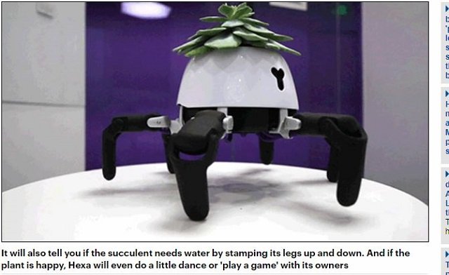 日光を求めて勝手に歩く「ロボット植木鉢」がハイテク可愛すぎる！ 水がないと激おこ、満足すると踊りだす…！の画像3