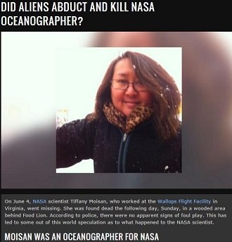 知りすぎたために消されたのか？NASAの海洋学者が不審な死を遂げる「リアル・X-ファイル」事件発生の画像1
