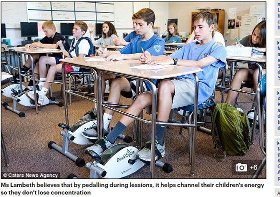 気が散って仕方ない生徒を授業に集中させる「魔法の机」とは!? 教室の風景がトンデモないことに！の画像1