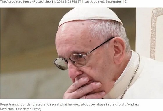児童と強制SEX「神父のペド事件の告発は悪魔の仕業」ローマ教皇が教会を全力擁護！ あまりのクズ発言に非難殺到！の画像2