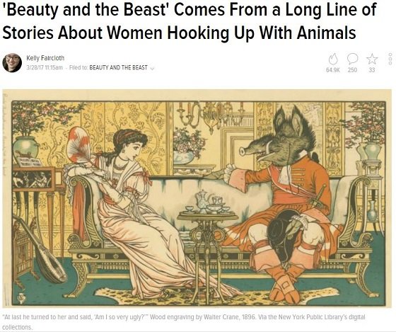 『美女と野獣』は「処女と獣姦」だった？ 原作の本当のテーマに衝撃！の画像1