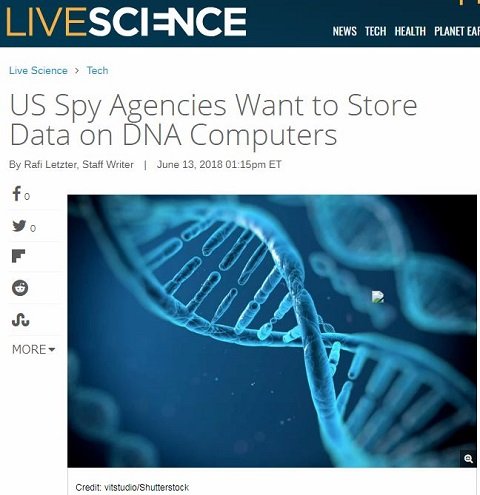 「DNAコンピュータ」開発計画をアメリカの諜報機関が発表！莫大な費用と電気消費量も…！の画像1