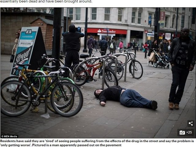 人を確実にゾンビにする最凶合成ドラッグ「スパイス」が蔓延！ 地面を這いずり、凍るように立ち、 呼吸を消し去る！ ＝イギリスの画像2