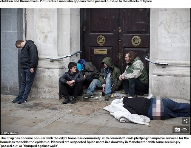 人を確実にゾンビにする最凶合成ドラッグ「スパイス」が蔓延！ 地面を這いずり、凍るように立ち、 呼吸を消し去る！ ＝イギリスの画像4