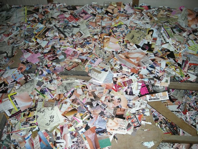 岐阜の異様すぎる廃墟「エロ本小屋」を徹底取材！ 切り刻まれた膨大なエロ本に秘められた恐怖エピソードとは？の画像6