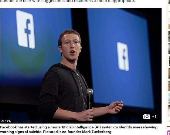 Facebookが自殺しそうな人の書き込みを発見するAIを開発！ 命を救うのはトモダチではなく、AIの時代の画像1