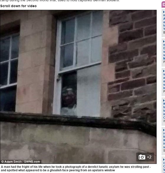 廃墟の精神病院に患者の霊が出現？窓から睨みつける表情が恐ろしすぎる＝英の画像1