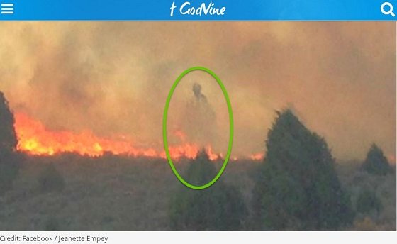 幽霊か、守護霊か、神の啓示か!? 山火事で「死を覚悟した」夫婦が出会った巨大な人影の画像1