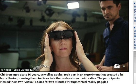 「幽体離脱の適齢期」が最新研究で判明！ VRを利用した体脱実験の結果がヤバイ！の画像1