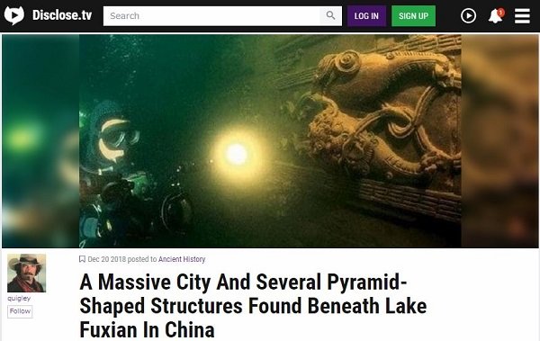 中国の湖底に沈んだ伝説の古代都市「ユーユアン」の謎！ 木造家屋、巨大ピラミッド、謎のマスクも… 科学調査で衝撃の実態判明！の画像2