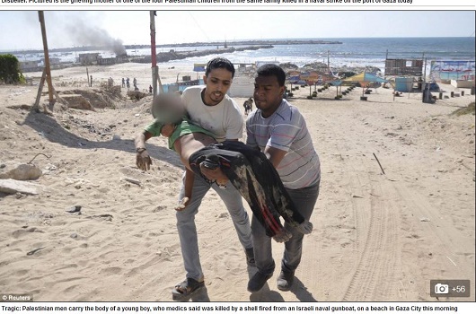 ガザ攻撃の被害者の5分の1が子ども…イスラエル軍に砲撃された4人の少年の葬儀が悲しすぎるの画像4