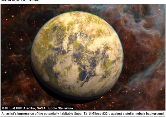 「グリーゼ832c」 ― 地球とソックリ、四季豊かな巨大惑星が発見される！！の画像1