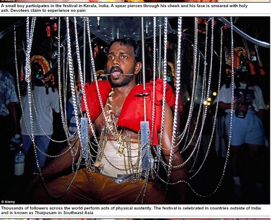 祭りのテーマは「苦行」 ― ヒンドゥー教徒の祭り「タイプーサム」が痛すぎる！の画像3