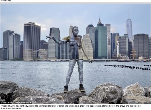 まるで透明人間!? 周囲の景色に同化する迷彩ボディーペインティングがスゴイ！の画像7