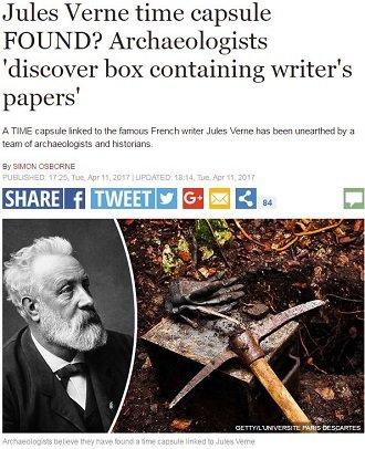 SF小説の父ジュール・ヴェルヌが19世紀に埋めたタイムカプセルが発見される！ メタルボックス開封で謎の仕掛けが動き出す!?の画像1