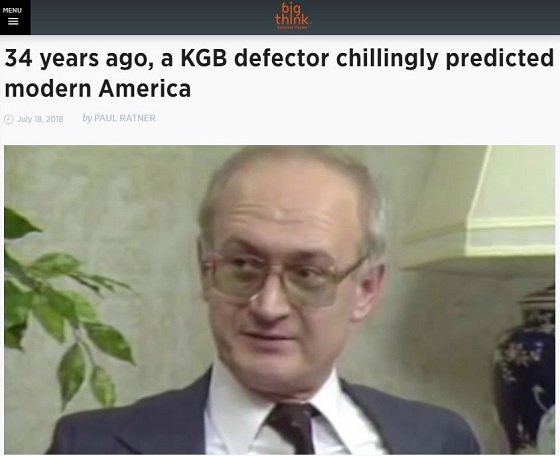 34年前にロシアが企んだ米国崩壊計画、すべて現実化していた！ 元KGBスパイが明かした「長期的イデオロギー破壊工作」とは!?の画像1