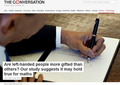 左利きは数学が得意、右手ばかり使う右利きはバカ!? ガチで利き手が才能と結びついていることが判明！（最新研究）の画像2