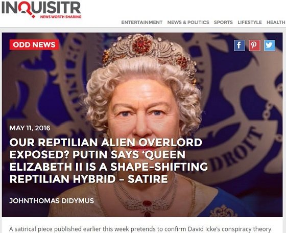 プーチンがエリザベス女王に塩対応、理由は「レプティリアンだから」の画像3