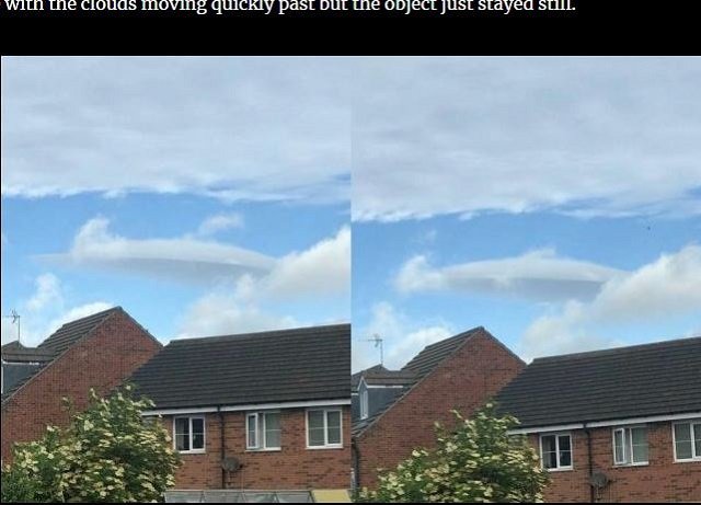 雲に化けるのが下手でバレバレなUFO出現！ 世界最高権威のUFO団体も認めた驚愕事例＝英の画像1