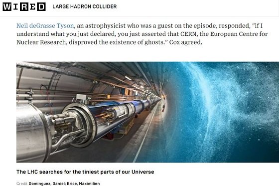 「LHC実験は幽霊の存在を明らかにするだろう」 英有名物理学者ガチ討議、導き出された最終結論は？の画像2