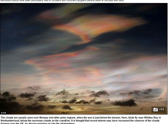 こんなに美しいのにオゾン層を破壊する空模様 ― 真珠母雲の恐怖とは？＝イギリスの画像2