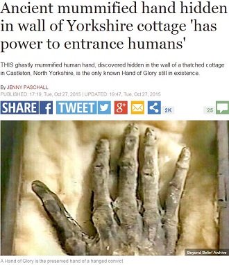 栄光の手がもつ不思議な魔力 ― 周囲の者を一瞬にして眠らせる不思議な手の画像1