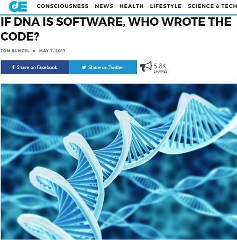 DNAコードは意思を持って記述されたプログラムだった!? 専門家が断言「偶発的に書き上がるものではない」の画像1