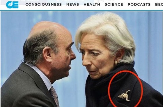 ラガルドIMF専務理事はオカルト主義者だったことが判明！ 襟元にバッファロースカル、数秘術発言… ヤバすぎる証拠出揃うの画像1
