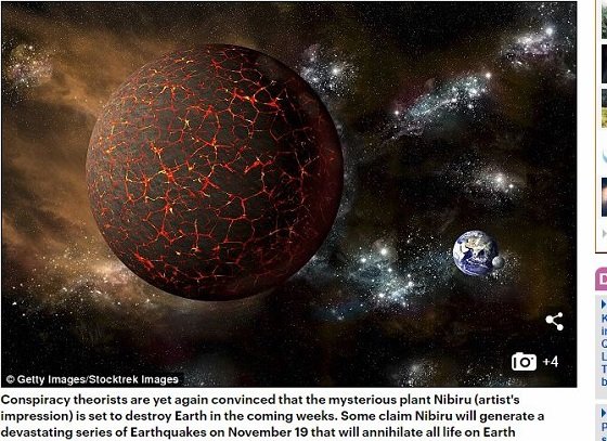 11月19日にニビル接近、12月2日までにM7以上の巨大地震連発で地球滅亡へ！ やはりこの世の終わりはもう始まっていた!?の画像1