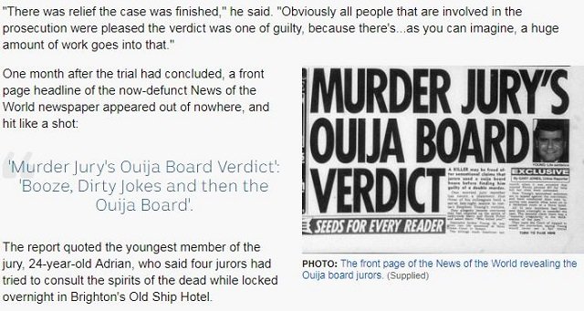 数年前に本当にあったコックリさん裁判！ 陪審員たちがウィジャボードで霊を召喚… 驚きの詳細とは!?＝英の画像2