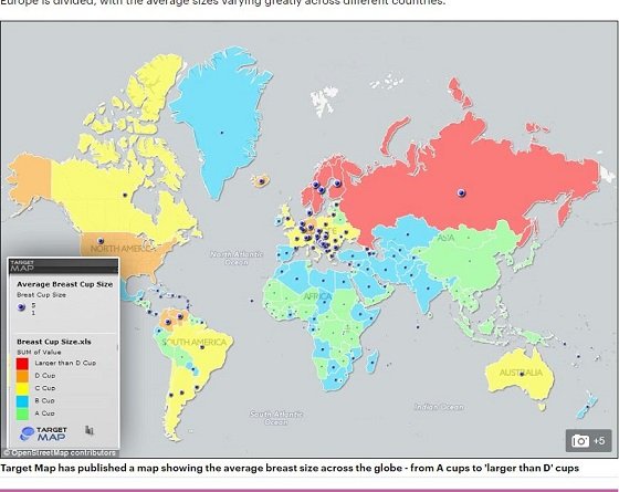 勃起時の男性器の大きさで世界地図を作ってみたら…!! 日本は意外にもアノ国と同じサイズの画像2