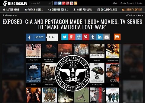 ハリウッド映画はペンタゴンとCIAが支配していることが完全判明！ 超有名作品など1800以上に介入・検閲の証拠アリ！の画像1