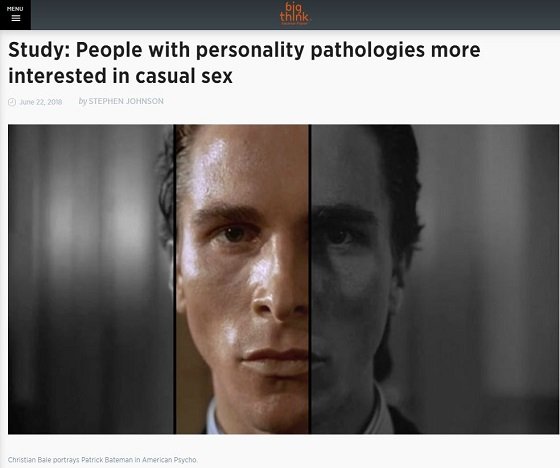 「ヤリチン・ビッチは育ちが悪くて、生き急いでいる傾向」科学で判明！ サイコな人間ほどセックスしまくる傾向もの画像1