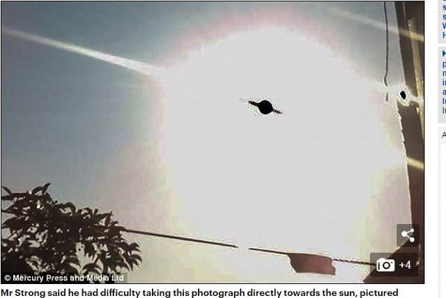 土星ソックリの惑星型UFOが出現!!  猛スピードで巨大化、２分間浮遊して撮影者も驚愕！の画像1