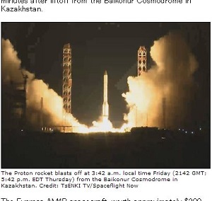 UFOか、米軍兵器か？ ロシア最新鋭ロケット「プロトン-M」が謎の墜落!!の画像1